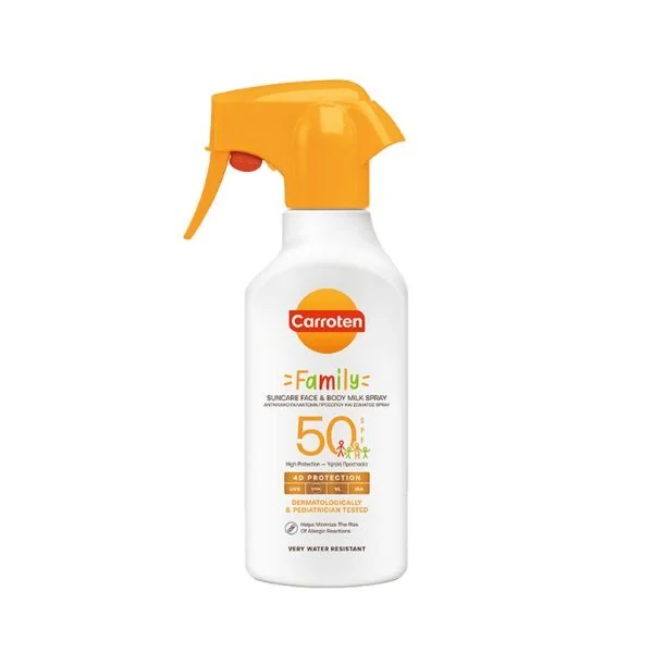 CARROTEN SPRAY ΑΝΤΗΛΙΑΚΟ  FAMILY SPF50 FACE & BODY 270ML