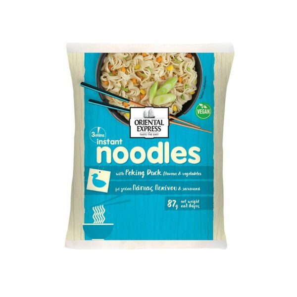 NOODLES INSTANT ORIENTAL EXPRESS ΜΕ ΓΕΥΣΗ ΠΑΠΙΑ ΠΕΚΙΝΟΥ & ΛΑΧΑΝΙΚΑ 87GR