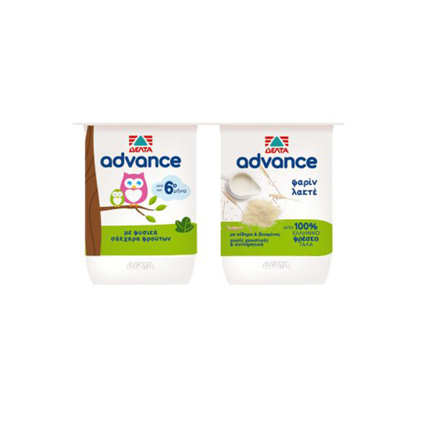 ΠΑΙΔΙΚΟ ΓΙΑΟΥΡΤΙ ADVANCE ΔΕΛΤΑ ΦΑΡΙΝ ΛΑΚΤΕ 2Χ140GR