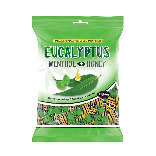 EUCALYPTUS MENTHOL HONEY ΚΑΡΑΜΕΛΕΣ ΛΑΒΔΑΣ 130GR
