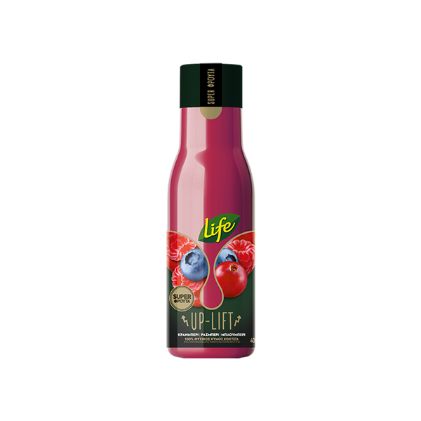 LIFE ΧΥΜΟΣ UP LIFT ΚΡΑΝΜΠΕΡΙ - ΡΑΣΜΠΕΡΙ - ΜΠΛΟΥΜΠΕΡΙ 400ML