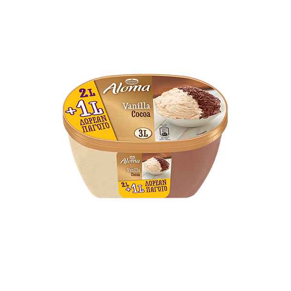 ALOMA ΒΑΝΙΛΙΑ - ΣΟΚΟΛΑΤΑ 2+1LT