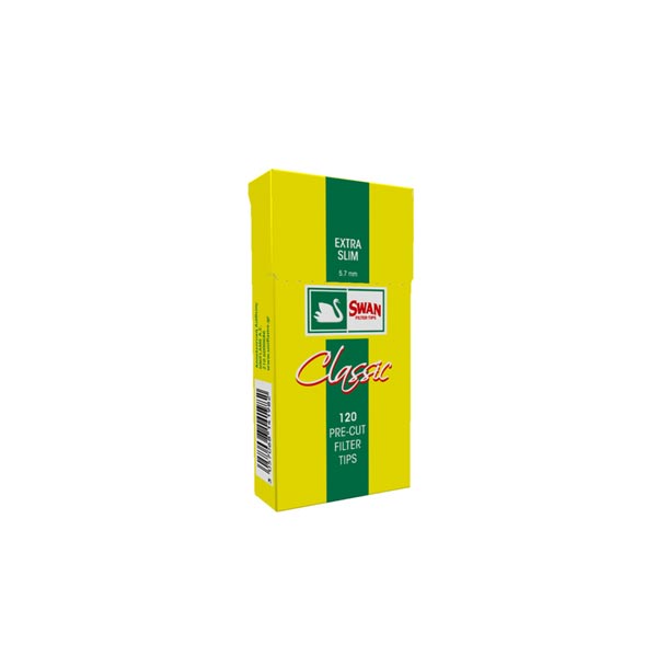 ΦΙΛΤΡΑΚΙΑ SWAN EXTRA SLIM ΚΙΤΡΙΝΑ