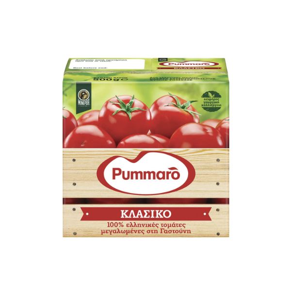 ΧΥΜΟΣ ΤΟΜΑΤΑΣ ΣΥΜΠΥΚΝΩΜΕΝΟΣ ΚΛΑΣΙΚΟΣ PUMMARO 500GR
