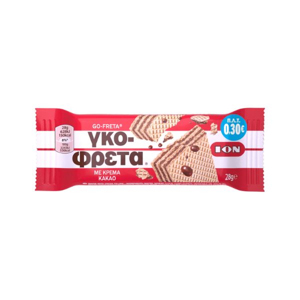 ΙΟΝ ΓΚΟΦΡΕΤΑ ΜΕ ΚΡΕΜΑ ΚΑΚΑΟ 28GR
