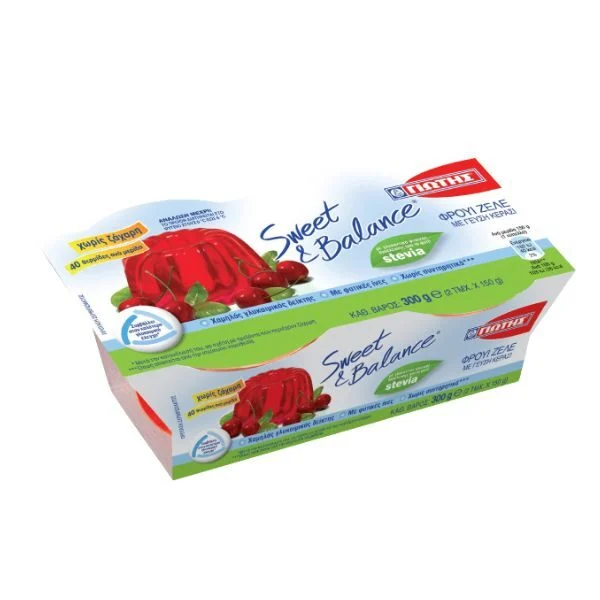 ΦΡΟΥΙ ΖΕΛΕ ΚΕΡΑΣΙ SWEET & BALANCE ΓΙΩΤΗΣ 2X150GR