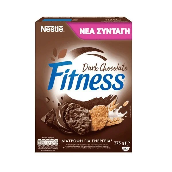 FITNESS DARK CHOCOLATE ΔΗΜΗΤΡΙΑΚΑ NESTLE 375GR