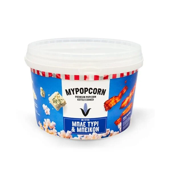 MYPOPCORN ΚΟΥΒΑΣ ΜΠΛΕ ΤΥΡΙ & ΜΠΕΙΚΟΝ 200GR