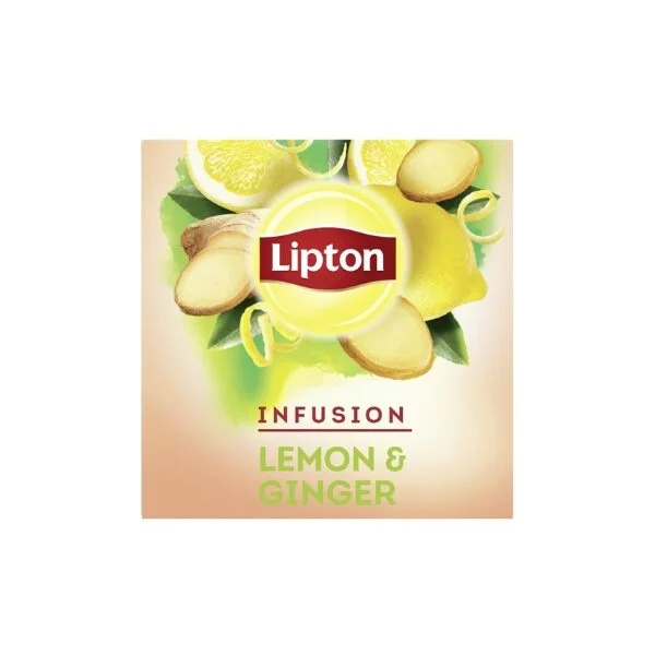 LIPTON ΤΣΑΙ INFUSION ΛΕΜΟΝΙ & ΤΖΙΝΤΖΕΡ 20 ΦΑΚΕΛΑΚΙΑ 40GR