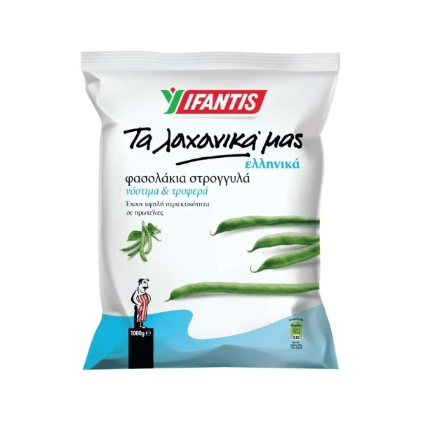 ΦΑΣΟΛΑΚΙΑ ΣΤΡΟΓΓΥΛΑ ΤΑ ΛΑΧΑΝΙΚΑ ΜΑΣ IFANTIS 1KG
