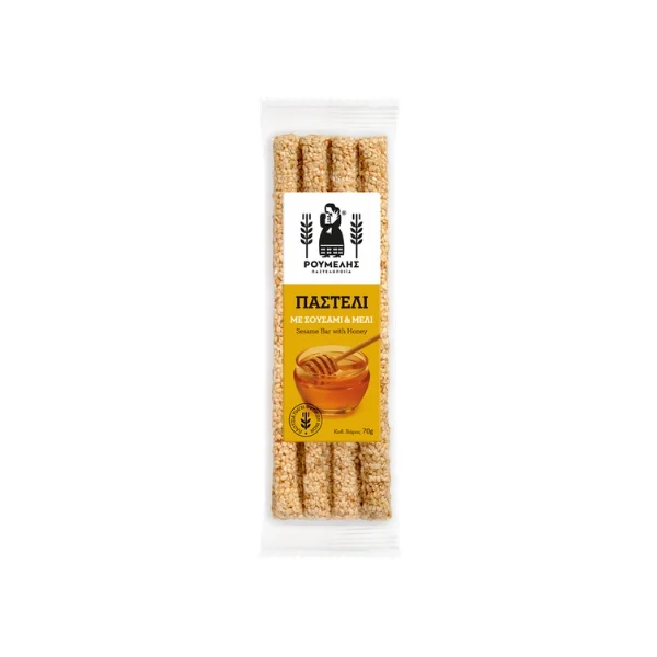 ΠΑΣΤΕΛΙ ΜΕ ΣΟΥΣΑΜΙ & ΜΕΛΙ ΡΟΥΜΕΛΗΣ 70GR