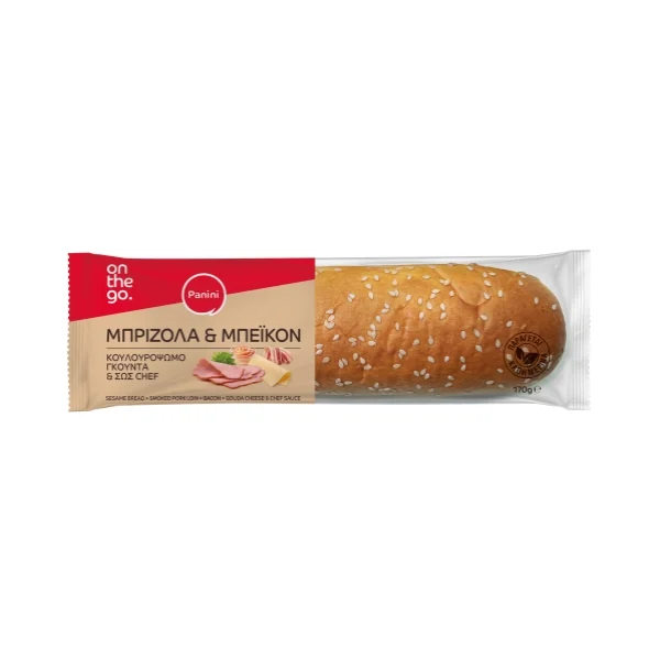 SANDWICH PANINI ΚΟΥΛΟΥΡΟΨΩΜΟ ΜΕ ΚΑΠΝΙΣΤΗ ΜΠΡΙΖΟΛΑ 170GR