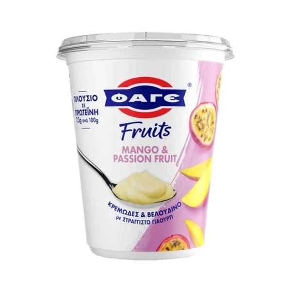FRUITS ΣΤΡΑΓΓΙΣΤΟ MANGO & PASSION FRUIT ΦΑΓΕ 380GR