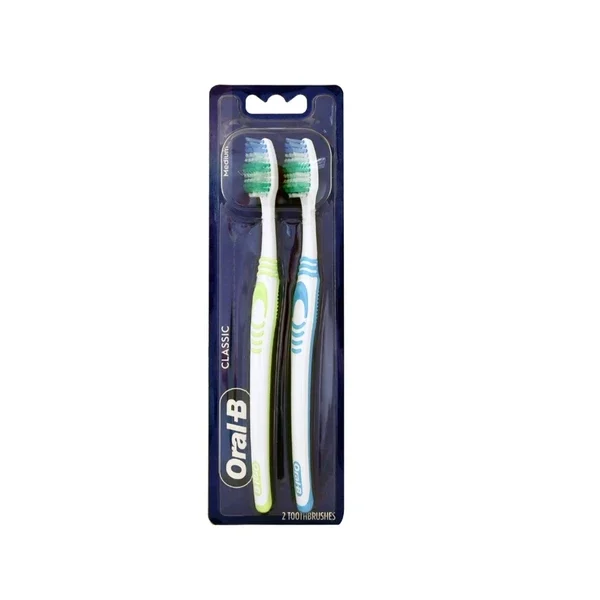 ORAL B ΟΔΟΝΤΟΒΟΥΡΤΣΑ CLASSIC DUO ΜΕΤΡΙΑ 2ΤΕΜ